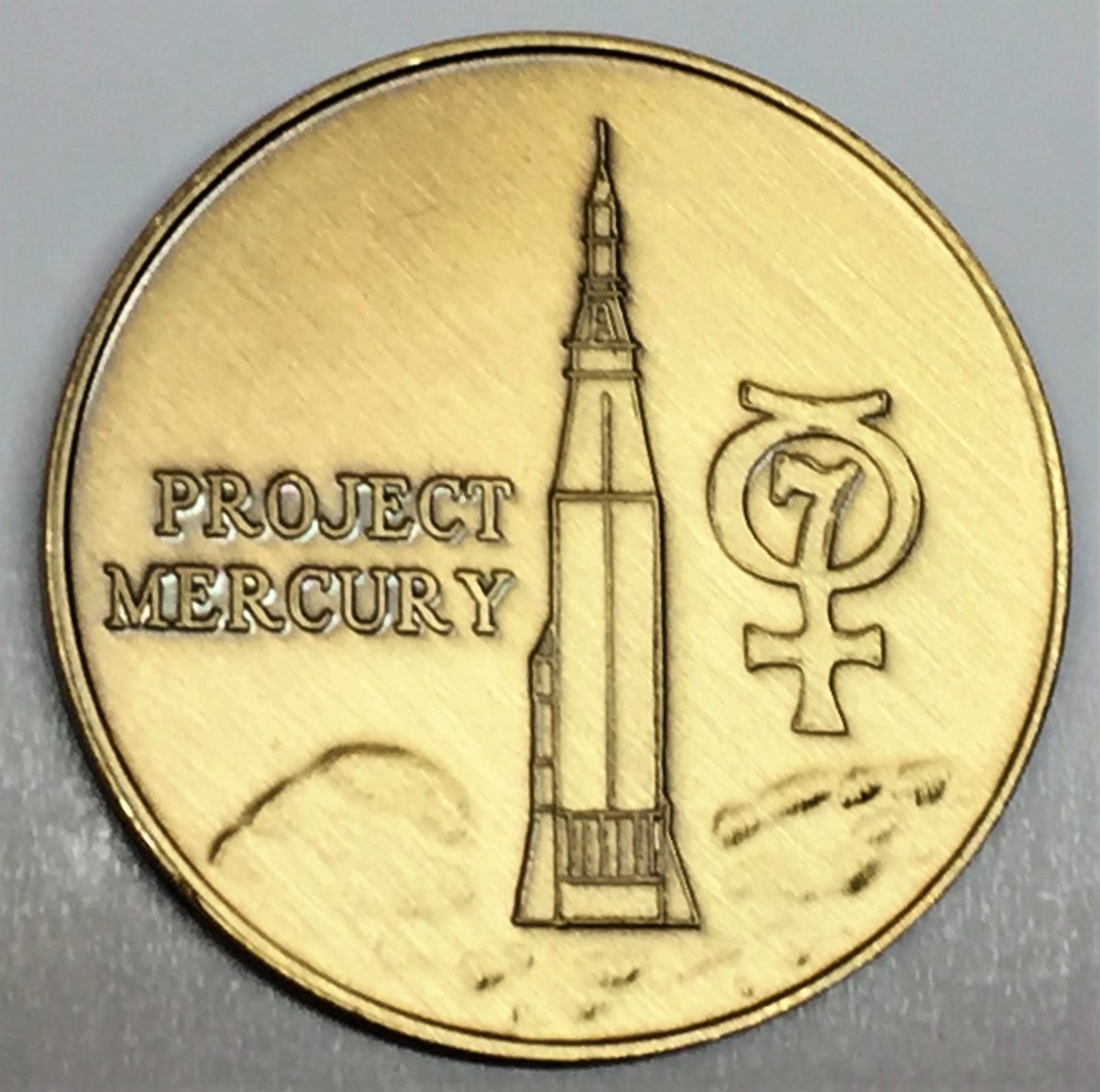 N209 NASA SPACE COIN / MEDAL, MERCURY PROJECT M/R IX, GORDON
