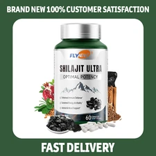 Flynew Shilajit Ultra Optimal Potency, Shilajit Extract with L-Arginine, Pure