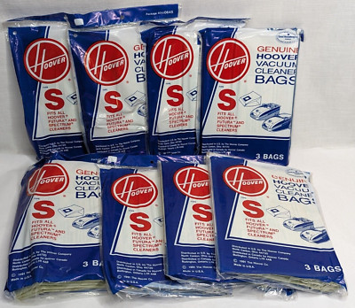 8x 3-Packs Hoover Vacuum Cleaner Bags TYPE S: Futura Spectrum 4010064S, 24 TOTAL