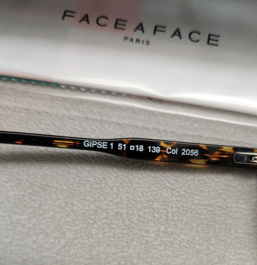 Face A Face Eyeglass Frame Gipse 1 51[]18139 Col. 2056 Spotted