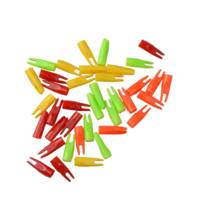 100 Pz Tiro Con L'arco Freccia Nock 5/16 OD 8mm Misura Per Diametro 7mm Freccia Di Legno Freccia Di Bambù Albero Di Tiro All'aperto Freccia Accessori - Foto 5