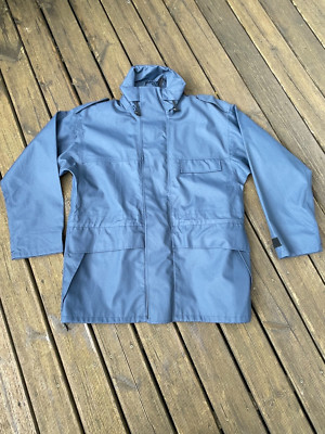Blaue Wasserdichte RAF 50" Wet Weather Jacke GoreTex MVP Parka Smock