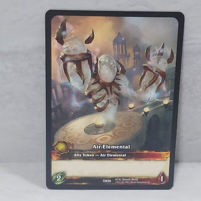 World Of Warcraft WoW TCG Air Elemental Ally Token Card