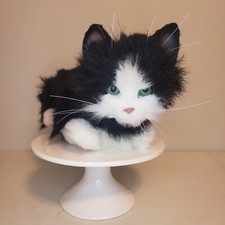 Rare 2002 Furreal Friends Black  White Interactive Cat By Tiger Electronics