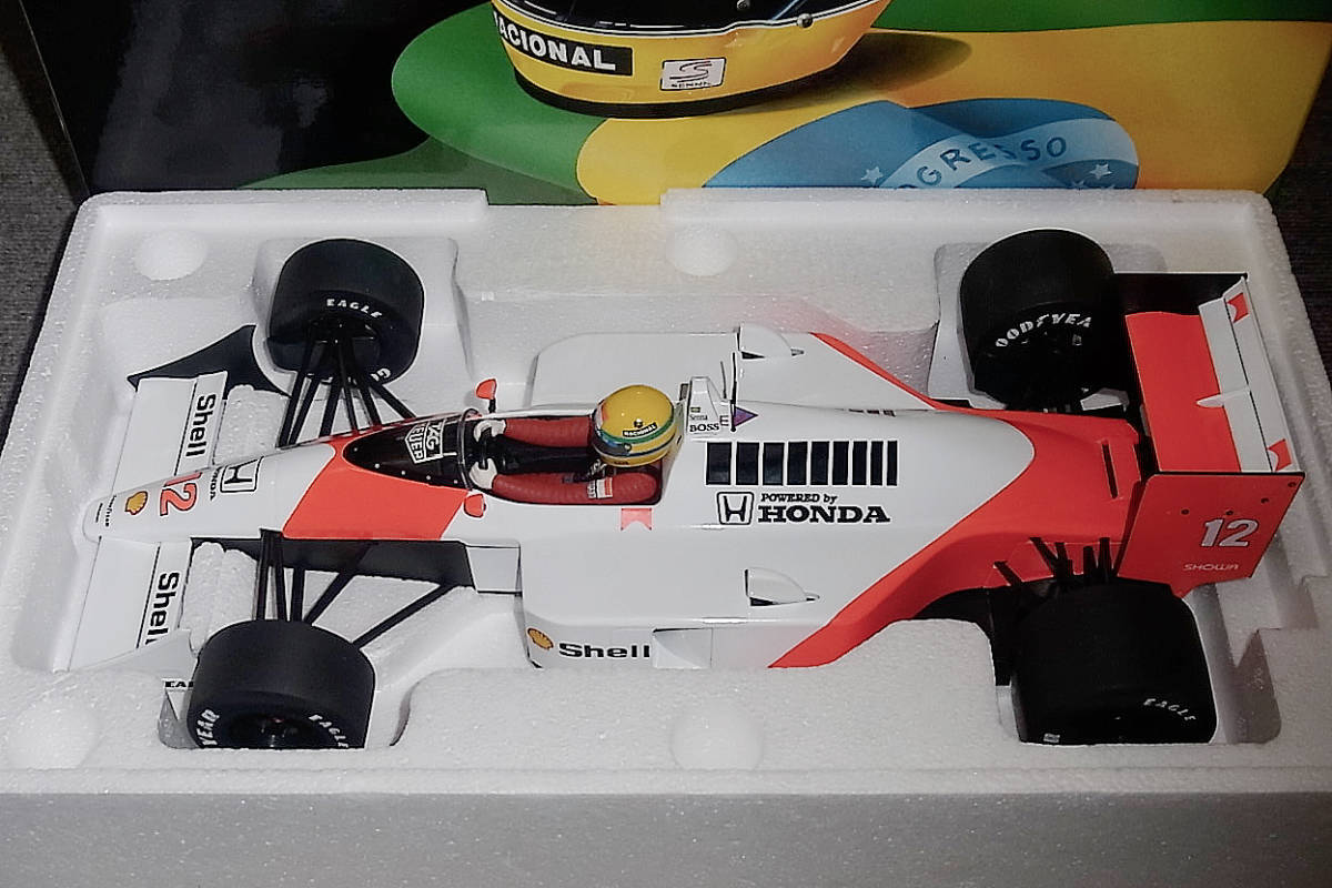1/12 McLaren Honda MP4 4 Senna 1988 Senna Collection McLAREN 1/12 McLaren Honda MP4 4 Senna 1988 Senna Collection McLAREN