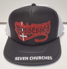 Black Death Gothic Industrial Thrash Metal 7Churches Trucker Adjustable 