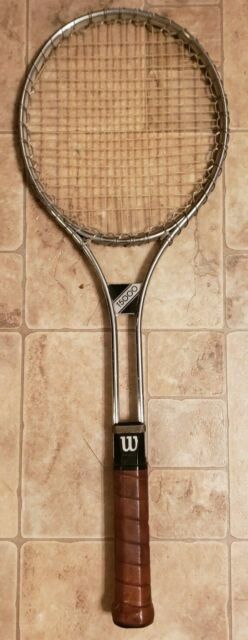 Wilson T5000 Tennis Racquet Steel Frame Leather Grip For Sale Online Ebay