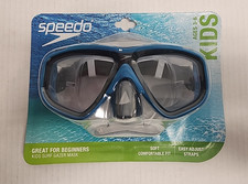 Kids Swim Mask Goggles Speedo Surf Gazer Blue Age 3-6 Easy Adjustable Straps