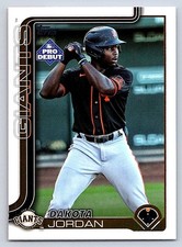 DAKOTA JORDAN  GIANTS  2025 TOPPS PRO DEBUT #PD-146