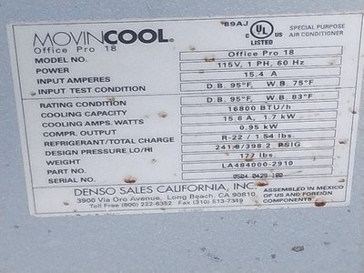 Denso MovinCool Office Pro 18 Portable Air Conditioner w/ Condensate Pump