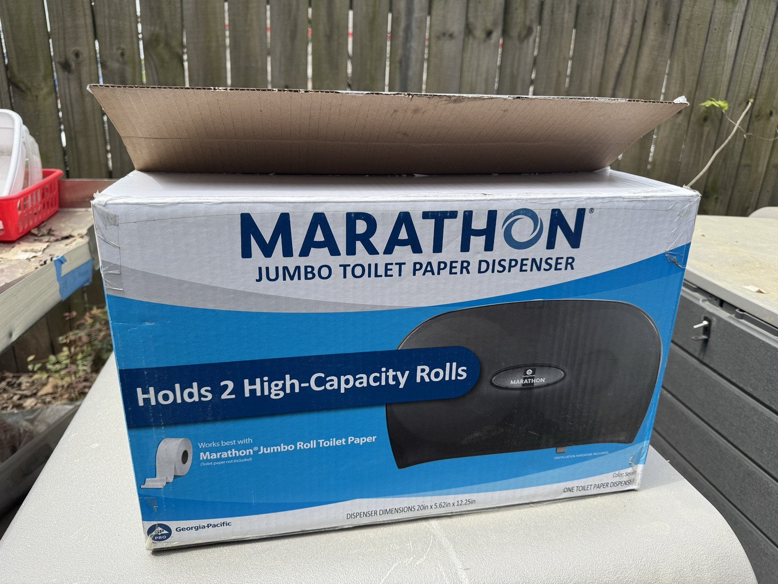 Marathon 2-Roll Jumbo Toilet Paper Dispenser