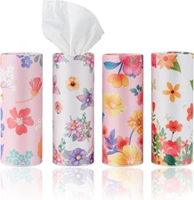 Car Tissues Canned Tissue Cylinder Tissue Boxes Perfect for Car Cup Holder Car T