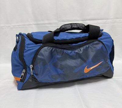 Nike Medium Blue Orange Duffel Gym Bag 20  Sports Travel Shoulder Strap Bag
