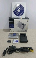 Sony Cyber-shot DSC-TX1 10.2MP Digital Camera Silver Boxed Bundle Tested Y2K