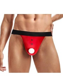 Men's Christmas Lingerie Sexy Santa Outfits G-String Holiday Medium A-red