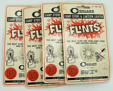 Lot of (4) Coghlan's Replacement Flints (10 Count) Camp Stove Lantern Lighter