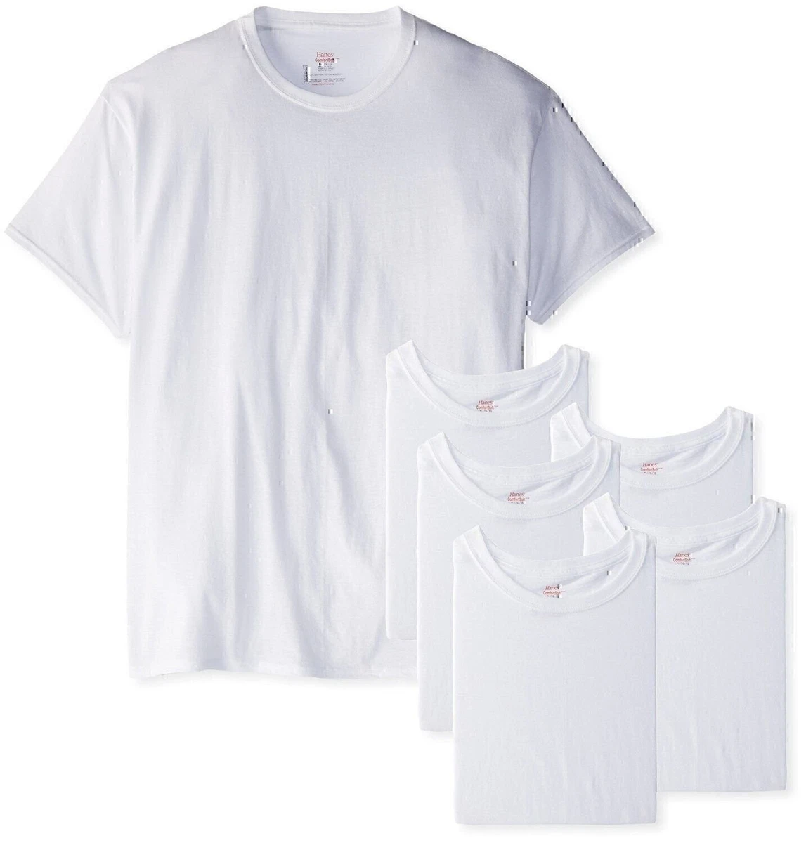 Hanes Maglietta da Uomo a Maniche Corte con Tasca (Disponibile in