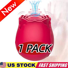 10-speed Rose Vibrator G-spot Dildo Clitoral Sucking For Women Sex Toys US STOCK