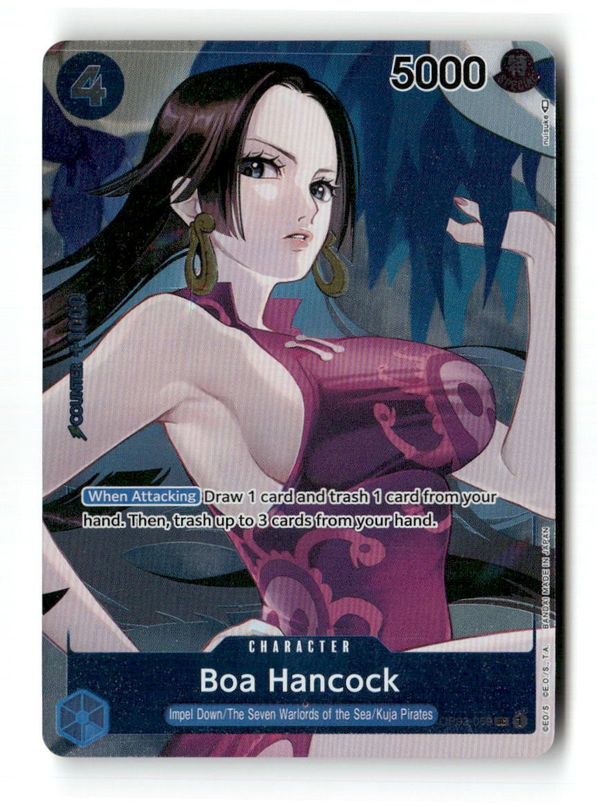 Boa Hancock (Box Topper) OP02-059 UC Paramount War One Piece Foil NM