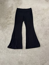 No Boundaries Flare Stretch Pants Black Elastic Waist Women's Size XL   C128