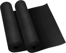 Schwarzer EVA Cosplay Schaumstoff 1mm dick 34x124.5cm 86kg/m3 2 St&uuml;ck Schwarz