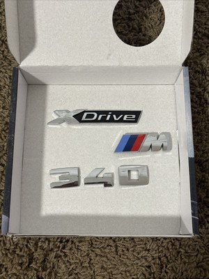 OEM BMW G20 M340 Chrome Badges- Original Bmw Badges Xdrive , M 3 4 0 Lettering