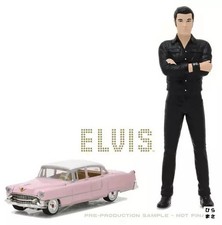 1/64 Scale 1955 Cadillac Fleetwood Series 60 Pink Cadillac Elvis Figure