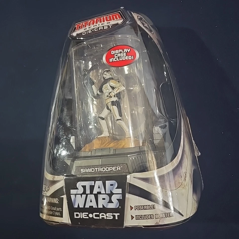 FIGURA DE ACCIÓN STAR WARS SANDTROOPER SERIE TITANIO ACABADO VINTAGE VARIANTE Foto 3 de 4