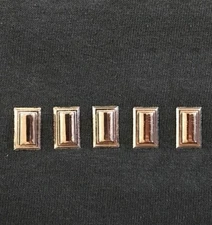 Star Trek Enterprise TV Series Fleet Captain Rank Insignia 5 Pips Metal Pins NEW