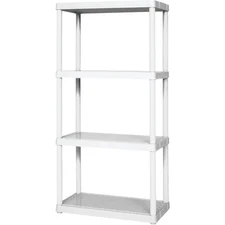 Gracious Living 4 Shelf Light Duty White Solid Unit 91064-1C-90 Gracious Living