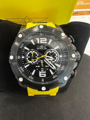 Invicta I-Force Axis Men's Watch - 50mm, Black, Yellow 42998
