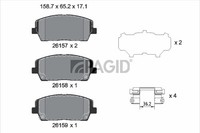 Bremsbelagsatz BremsklöTze FüR KIA Sorento III UM Hyundai Santa Fé IV TM