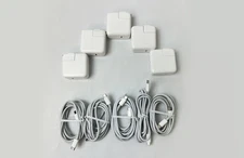 Lot of 5 Genuine Apple 30W USB-C Power Adapter with USB-C Cable for Macbook iPad