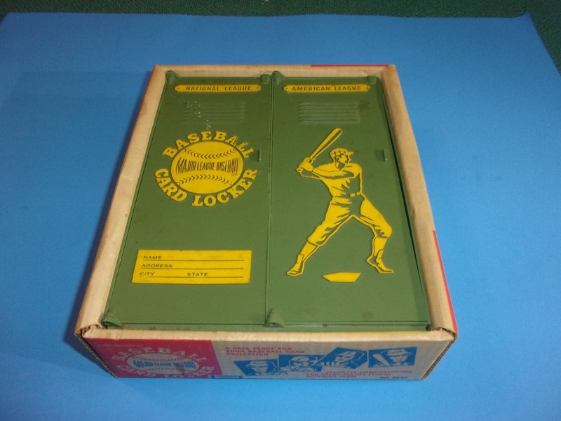 VINTAGE 1969 LAKESIDE TOYS BASEBALL CARDS LOCKER, WITH BOX, SEATTLE PILOTS +++