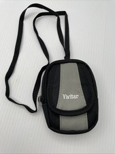 Vivitar Compact Digital Camera Case Gray/Black with Carrying Strap
