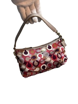 Coach Op Art Print Small Hobo Bag 2000s