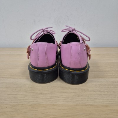 Dr Martens 1461 3D Flower Mallow Pink Leather Studded Rare Shoes