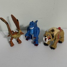 Fisher Price Imaginext Espina el tigre diente de sable rojo y dos dinosaurios Lote de 3