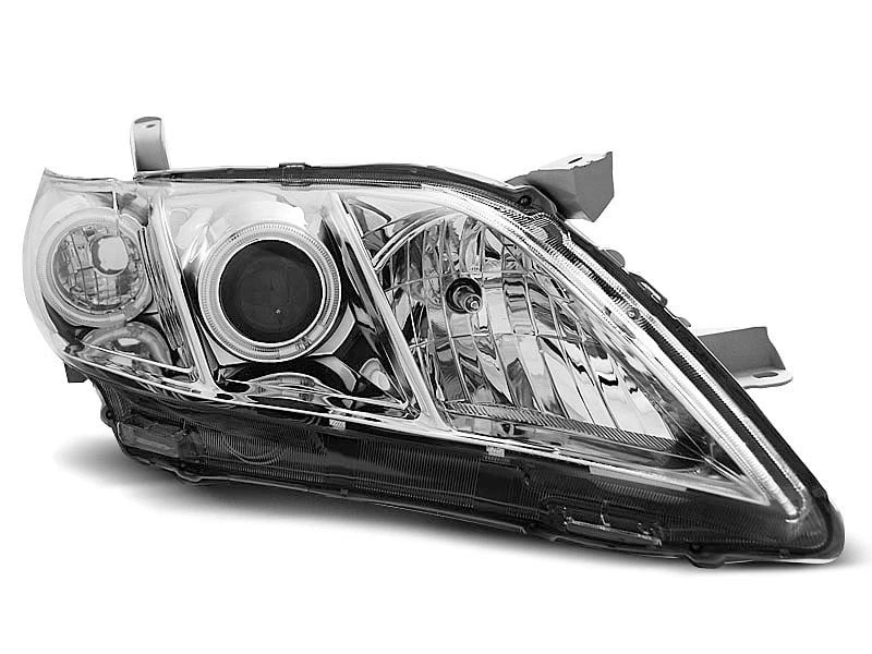 Juego de Faros para Toyota CAMRY 6 XV40 2006-2009 Angel Eyes Cromo US LPTO09WP XI Foto 2 de 4