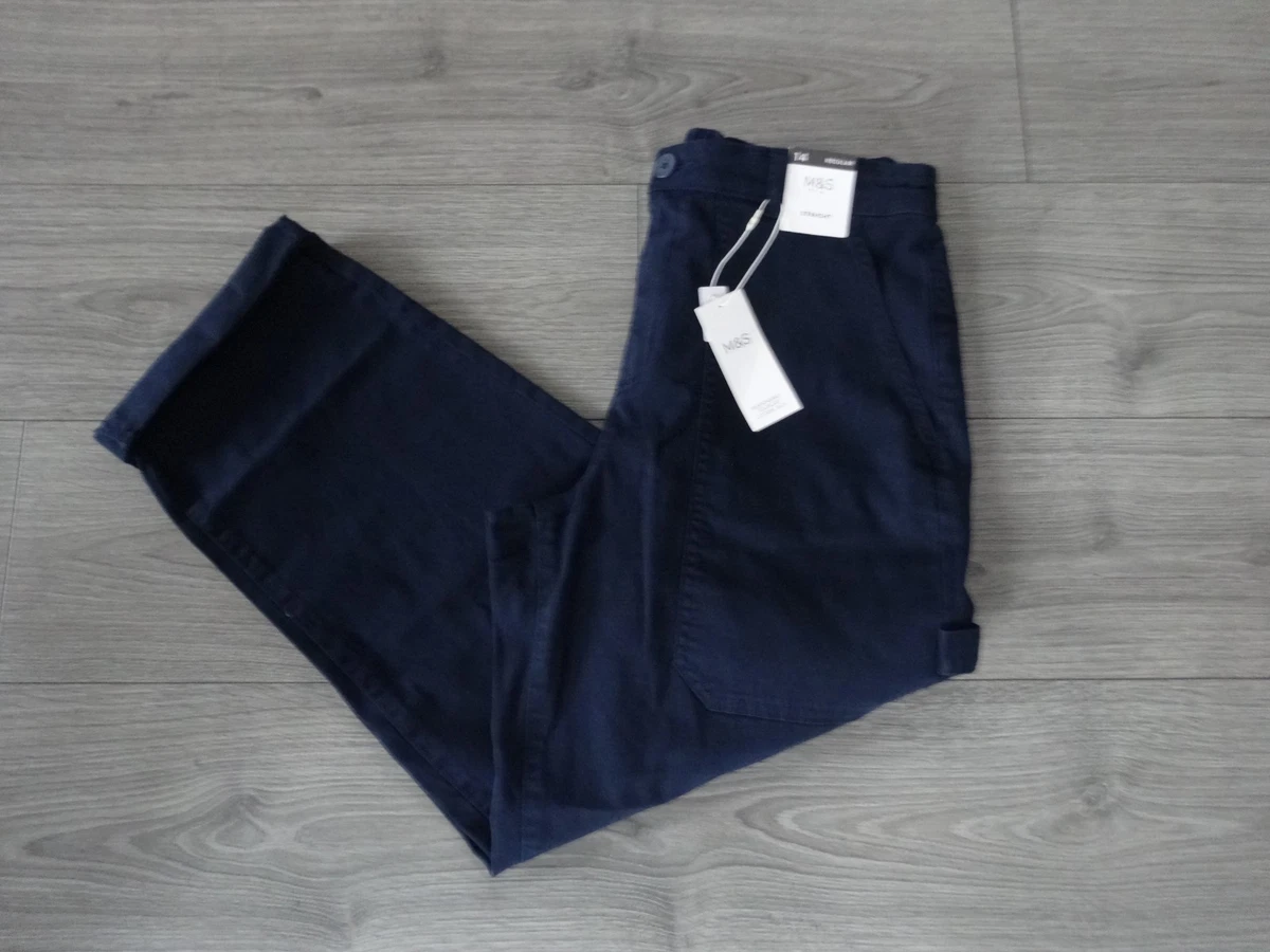 Pantaloni Da Donna Marks & Spencer Blu Taglia 4C | La - Foto 7