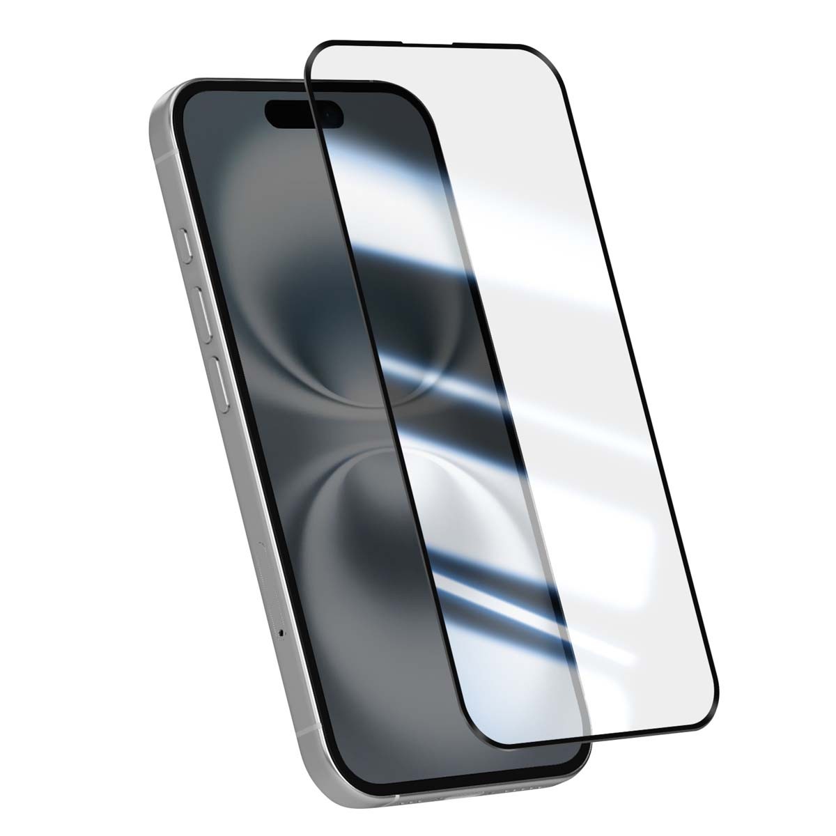 Film verre trempé iPhone 16 Plus 3D Avizar anti rayures contre les chutes et les chocs du quotidien