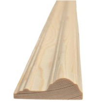 Pine Decorative Panel Softwood Moulding Dado Rail – 1m x 63mm x 25mm Solid Pine