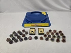 Vintage Bandai Power Rangers Spin Fighters Lot Of 34 Discs 2 Launchers
