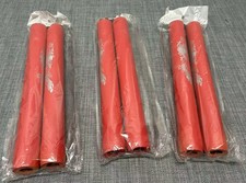 3 Pack Red 12 Inch Nylon cord Foam Padded Nunchaku with Dragon Graphic