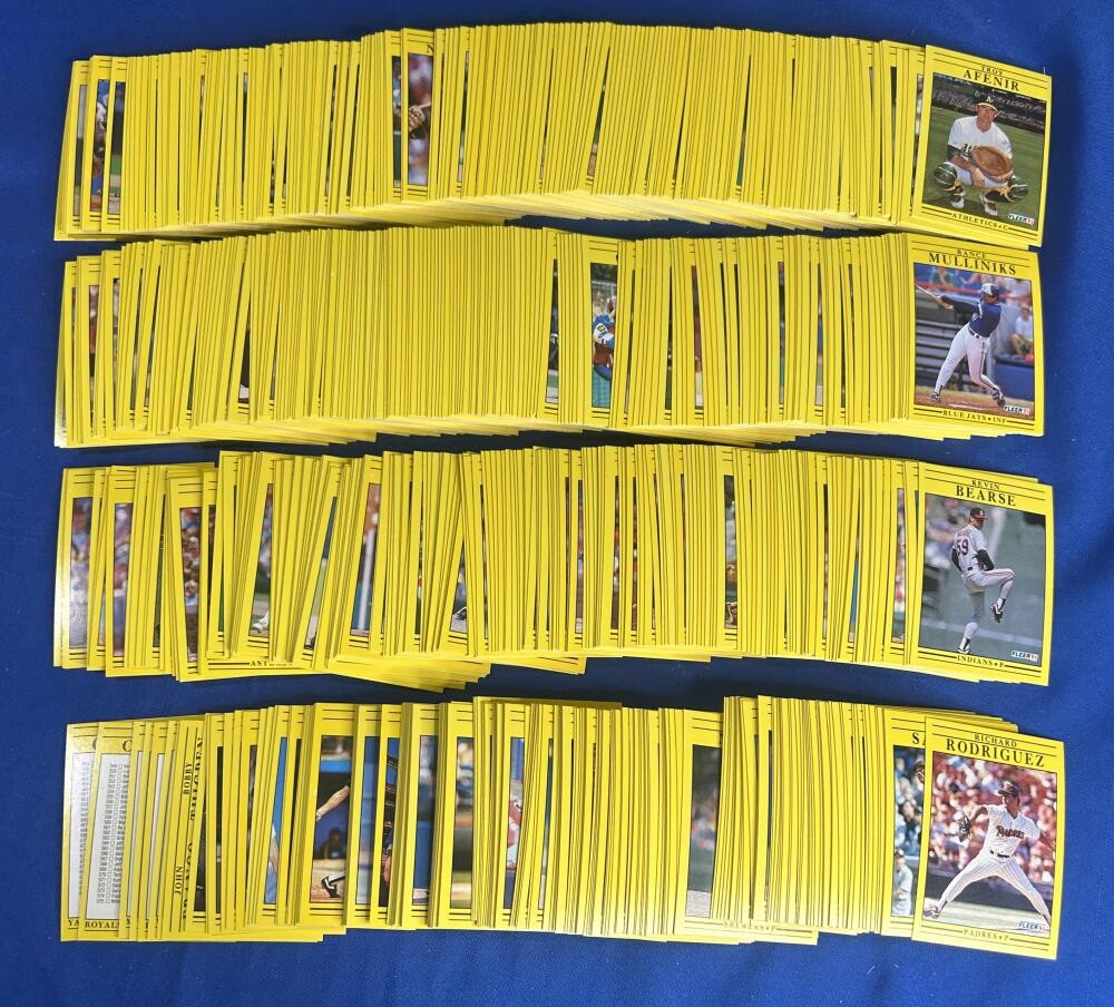1991 Fleer Baseball 1-720 HOF/Stars/RC Singles You Pick ($0.50 Buy 1,Get 1 FREE)