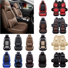 Full Set Leather Seat Covers For Mazda 2 3 6 Cx-5 Cx-50 Front Rear Cushion Pads
