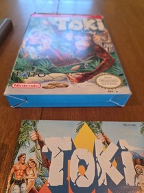 Toki Nintendo NES Complete Game in Box Authentic, Working Cib