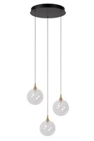 LED HäNgelampe Metall Glas 3-Flammig 2700 K L:36 Cm Pendelleuchte Esstisch