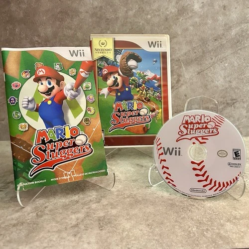 Mario Super Sluggers Nintendo Wii Complete CIB Tested Very Fast Shipping!