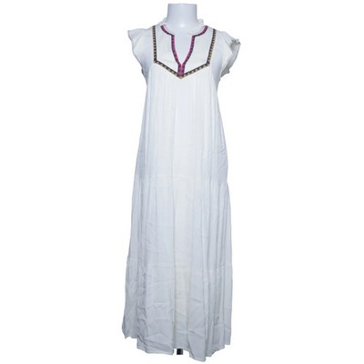 Ba&sh, Maxikleid, Größe: XS, Weiß, Polyester/Viskose, Einfarbig, Damen #SSc